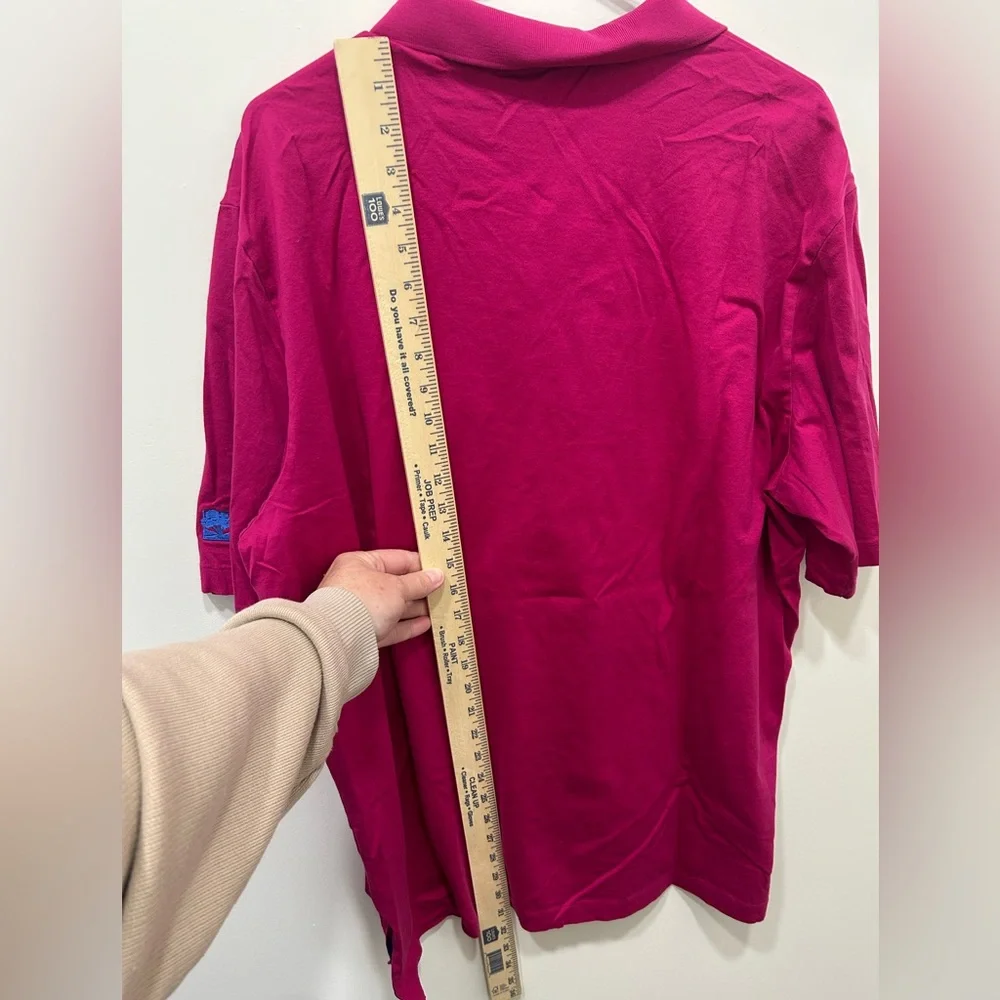 RLX Ralph Lauren Polo Shirt XL Magenta Golf Short Sleeve Sycamore Hills Pima 90s